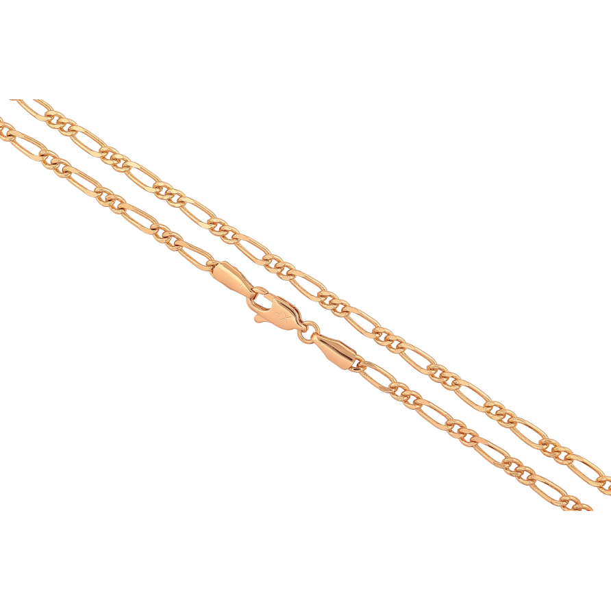 Цепочка Xuping цвет Позолота 18K "Плетение Фигаро" длинна 45см х 3мм фото №1