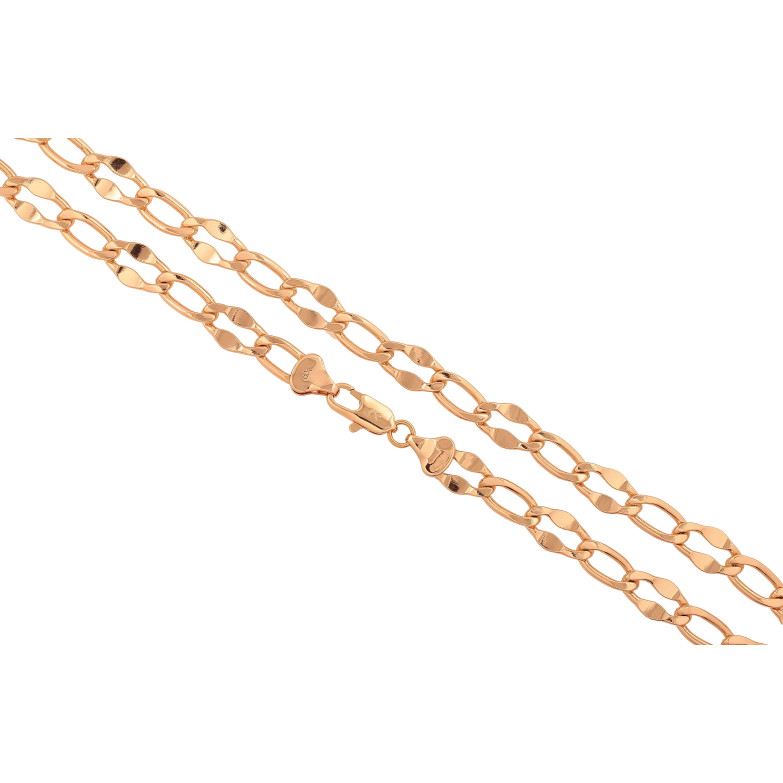 Цепочка Xuping цвет Позолота 18K "Плетение Панцирное декоративное" длинна 50см х 6-8мм фото №2