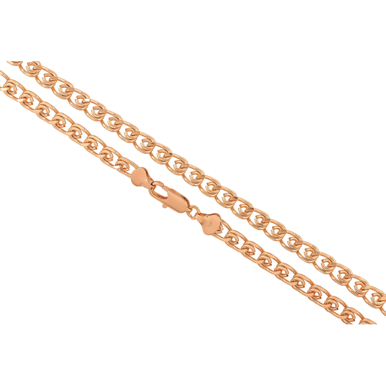Цепочка Xuping цвет Позолота 18K "Плетение Лав" длинна 47см х 6мм фото №2