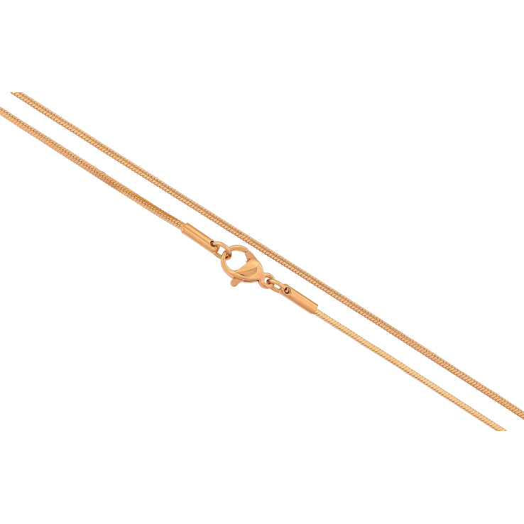 Ланцюжок Xuping колір Позолота 18K "Плетіння Ювелірний шнур 4-х гранний" довжина 45см х 1мм фото №15