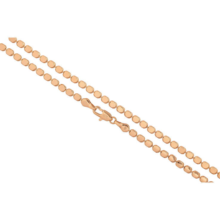 Цепочка Xuping цвет Позолота 18K "Плетение Перлина фантазийная" длинна 60см х 3мм фото №10