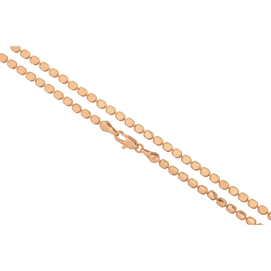 Цепочка Xuping цвет Позолота 18K "Плетение Перлина фантазийная" длинна 60см х 3мм фото №1