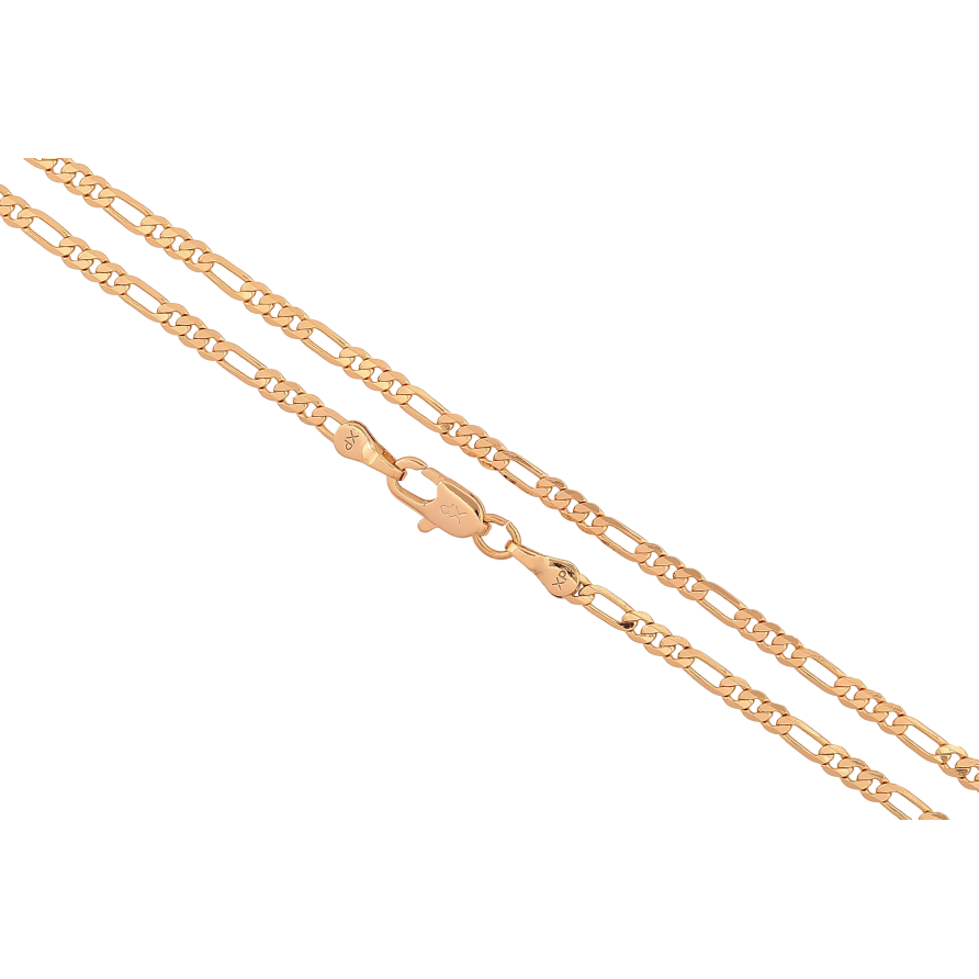 Ланцюжок Xuping колір Позолота 18K "Плетіння Фігаро" довжина 60см х 3мм фото №1