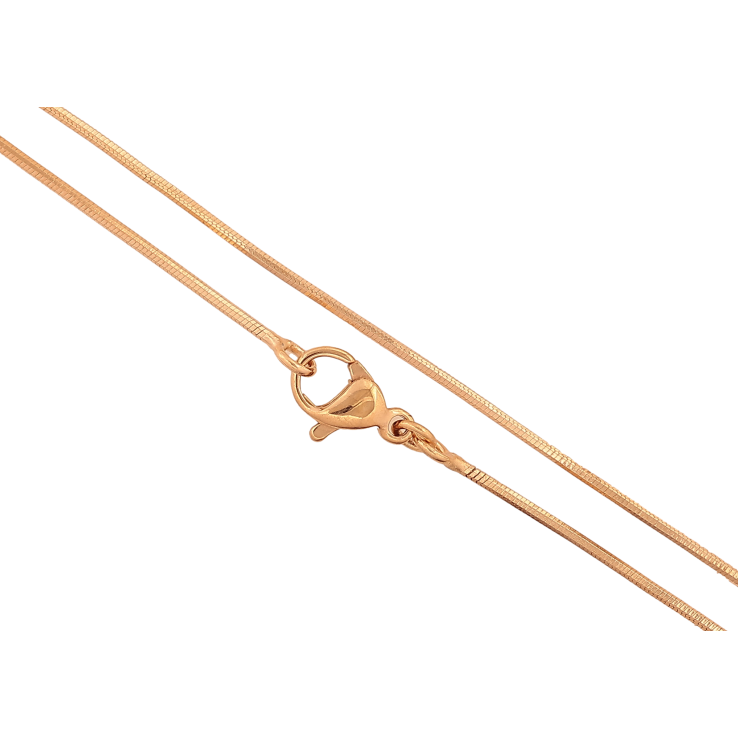 Цепочка Xuping цвет Позолота 18K "Плетение Ювелирный шнур 4-х гранный" длинна 45см х 1мм фото №19