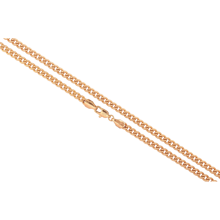 Ланцюжок Xuping колір Позолота 18K "Плетіння Панцирне" довжина 44см х 4мм фото №1