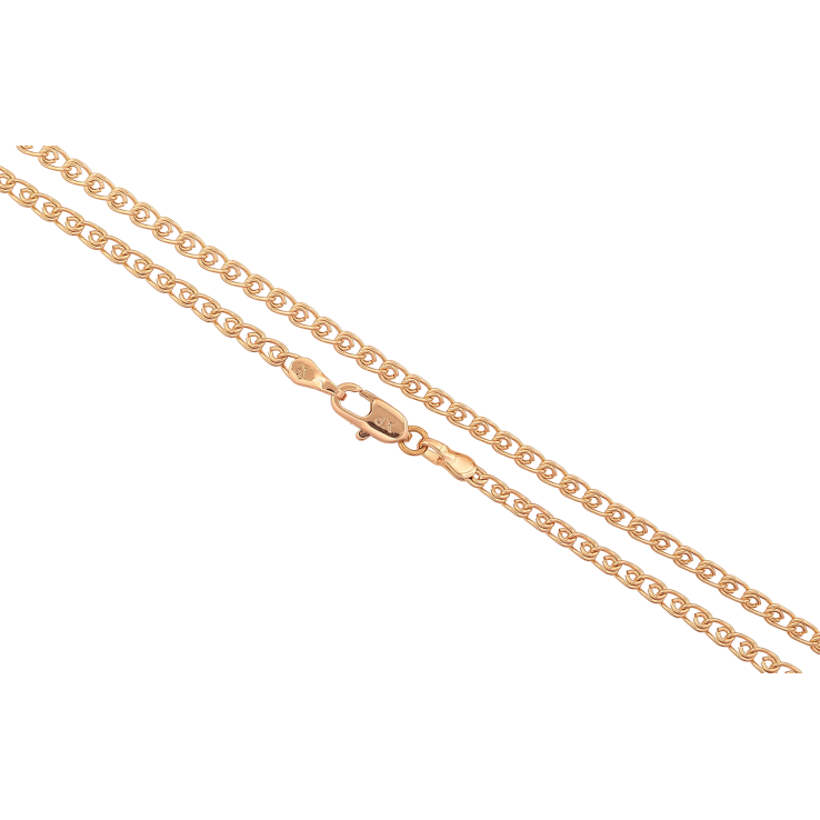 Ланцюжок Xuping колір Позолота 18K "Плетіння Лав" довжина 45см х 3мм фото №25