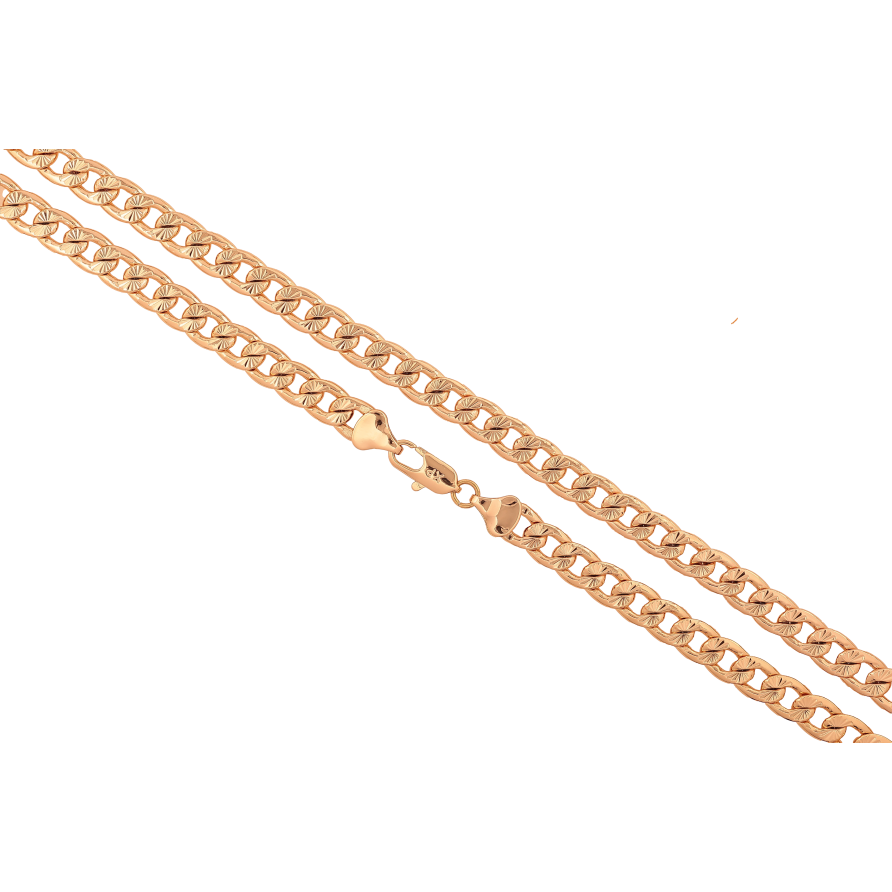 Цепочка Xuping цвет Позолота 18K "Плетение Панцирное с узором" длинна 50см х 7мм фото №1 Цепочка Xuping цвет Позолота 18K "Плетение Панцирное с узором" длинна 50см х 7мм фото №1