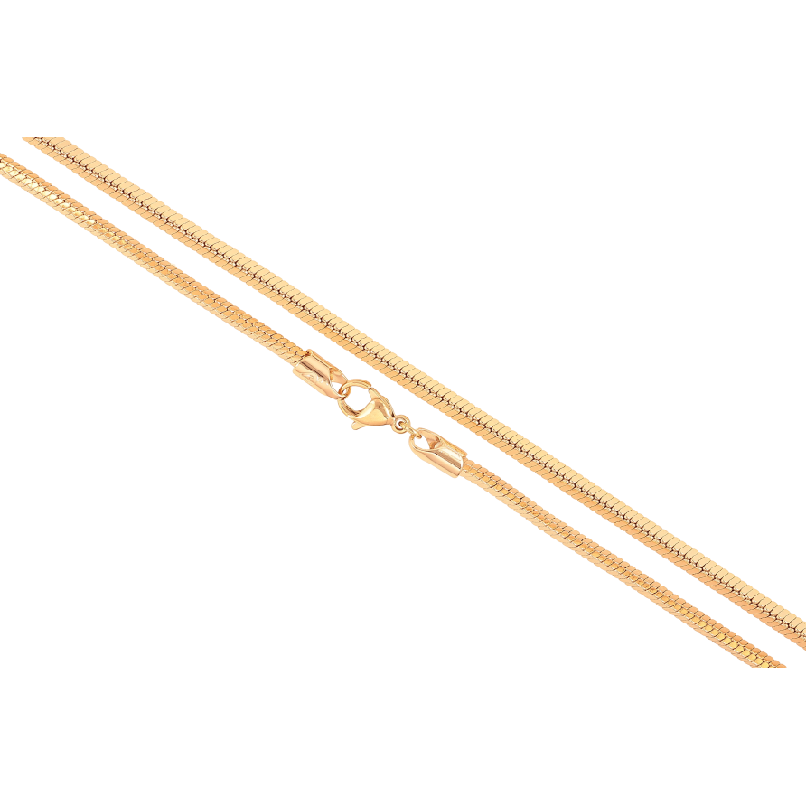 Цепочка Xuping цвет Позолота 18K "Плетение Ювелирный шнур 3-х гранный" длинна 60см х 3мм фото №1