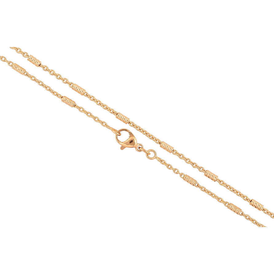 Ланцюжок Xuping колір Позолота 18K "Плетіння Якірне з циліндрами" довжина 45см х 2мм фото №1