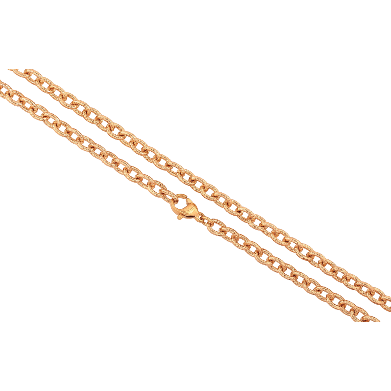 Ланцюжок Xuping колір Позолота 18K "Плетіння Якірне з візерунком" довжина 45см х 5мм фото №3 Ланцюжок Xuping колір Позолота 18K "Плетіння Якірне з візерунком" довжина 45см х 5мм фото №3