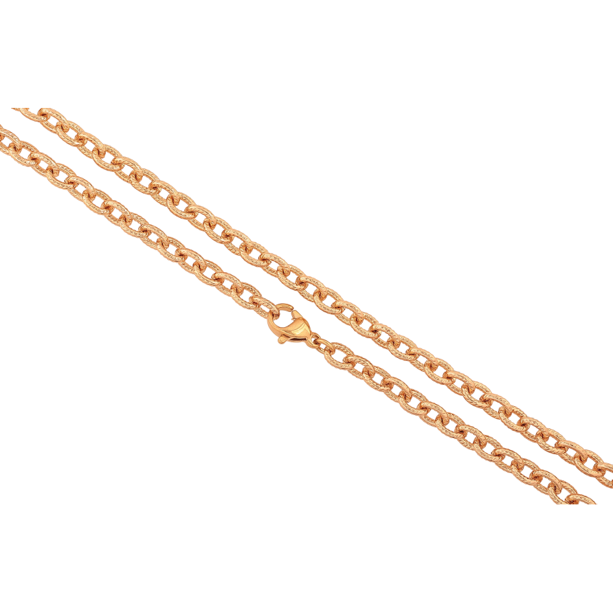 Ланцюжок Xuping колір Позолота 18K "Плетіння Якірне з візерунком" довжина 45см х 5мм фото №1 Ланцюжок Xuping колір Позолота 18K "Плетіння Якірне з візерунком" довжина 45см х 5мм фото №1