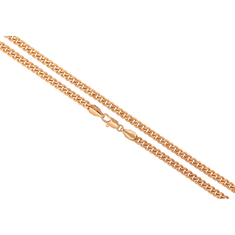 Цепочка Xuping цвет Позолота 18K "Плетение Панцирное с узором" длинна 45см х 4мм фото №1