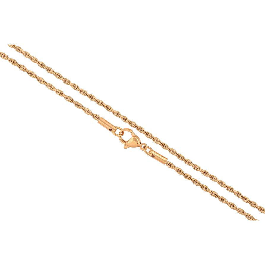 Цепочка Xuping цвет Позолота 18K "Плетение Веревка" длинна 46см х 2мм фото №1 Цепочка Xuping цвет Позолота 18K "Плетение Веревка" длинна 46см х 2мм фото №1