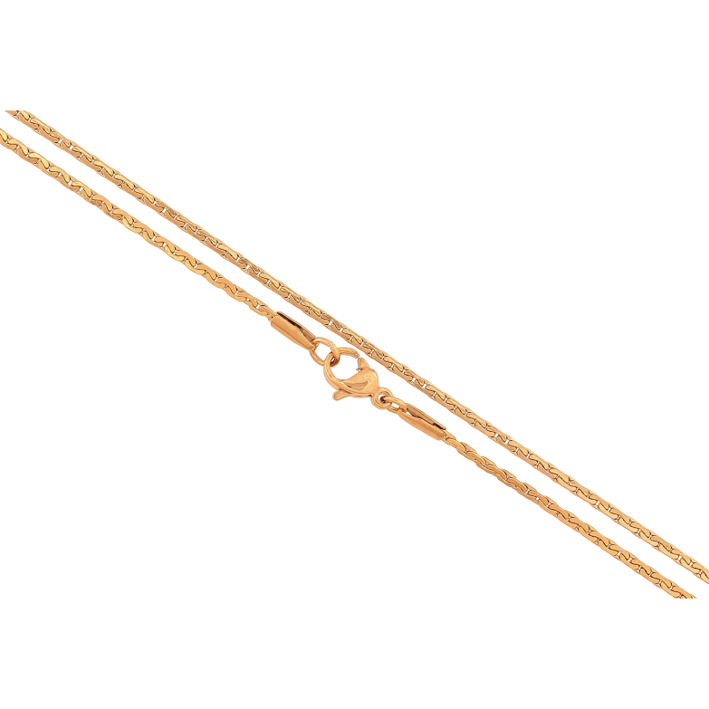 Цепочка Xuping цвет Позолота 18K "Плетение Фантазийное" длина 45см х 1.5мм фото №3