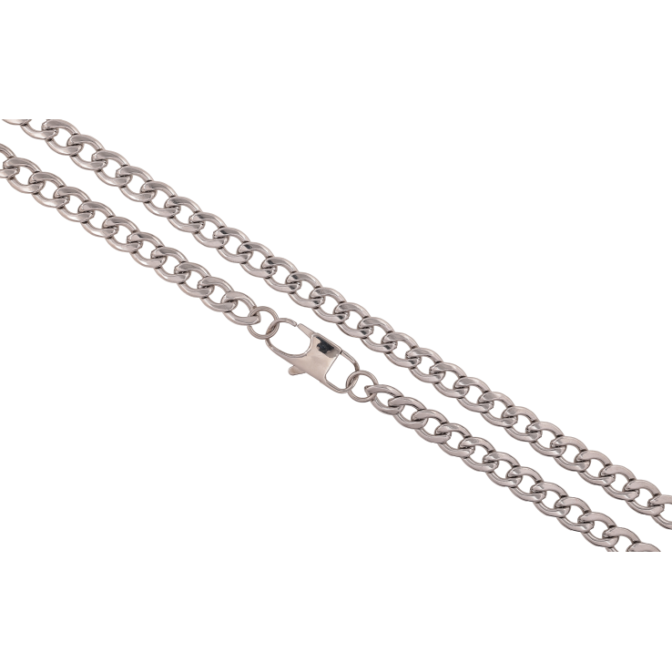 Цепочка Xuping цвет Родий "Плетение Панцирное" длина 62см х 8мм фото №4