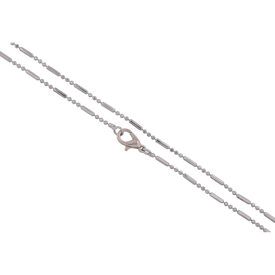 Ланцюжок Xuping колір Родій "Плетіння Перлина" довжина 44см х 2мм фото №1 Ланцюжок Xuping колір Родій "Плетіння Перлина" довжина 44см х 2мм фото №1