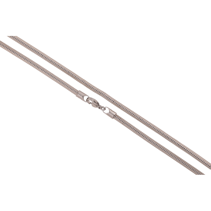 Цепочка Xuping цвет Родий "Плетение Ювелирный шнур 3-х гранный" длина 51см х 3мм фото №1