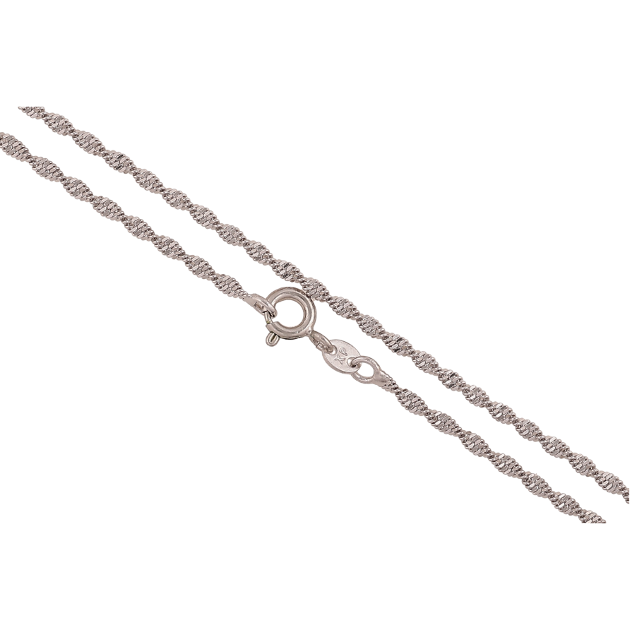 Цепочка Xuping цвет Родий "Плетение Супердиск" длина 45см х 2мм фото №1 Цепочка Xuping цвет Родий "Плетение Супердиск" длина 45см х 2мм фото №1