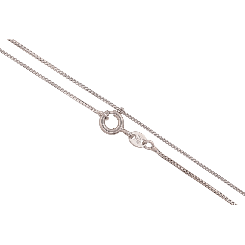 Ланцюжок Xuping колір Родій "Плетіння Венеціанське" довжина 46см х 1мм фото №1