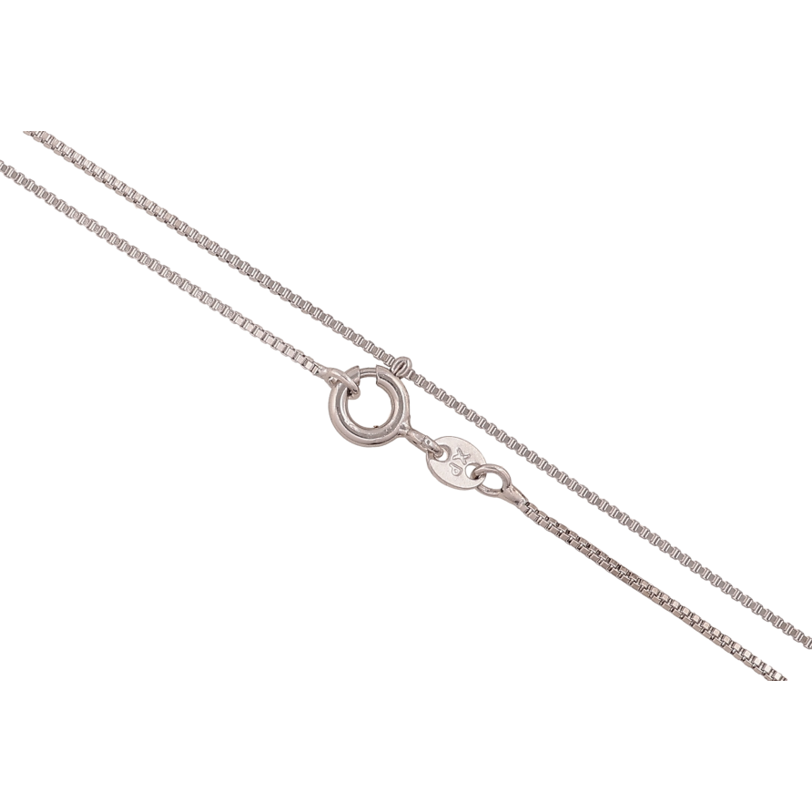 Цепочка Xuping цвет Родий "Плетение Венецианское" длина 46см х 1мм фото №1 Цепочка Xuping цвет Родий "Плетение Венецианское" длина 46см х 1мм фото №1