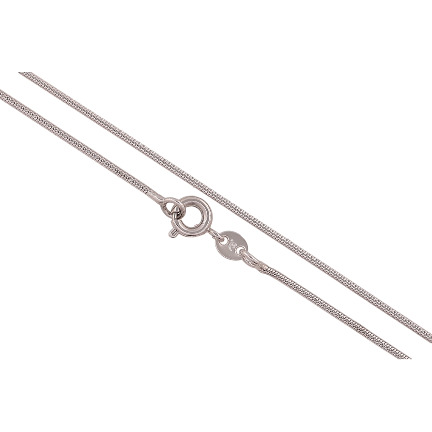 Цепочка Xuping цвет Родий "Плетение Ювелирный шнур" длина 50см х 1мм фото №1