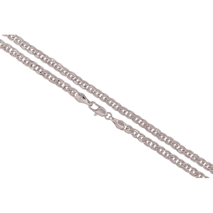 Ланцюжок Xuping колір Родій "Плетіння Нонна" довжина 59см х 4мм фото №11