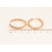 Серьги Xuping M&L цвет 18K колечки "Дорожки разноцветных кристаллов" фото №2