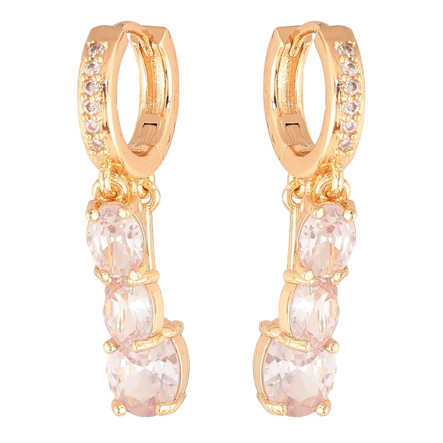 Сережки Xuping M&L колір 18K підвіски на колечках "Підвіски з кристалами" фото №1 Сережки Xuping M&L колір 18K підвіски на колечках "Підвіски з кристалами" фото №1