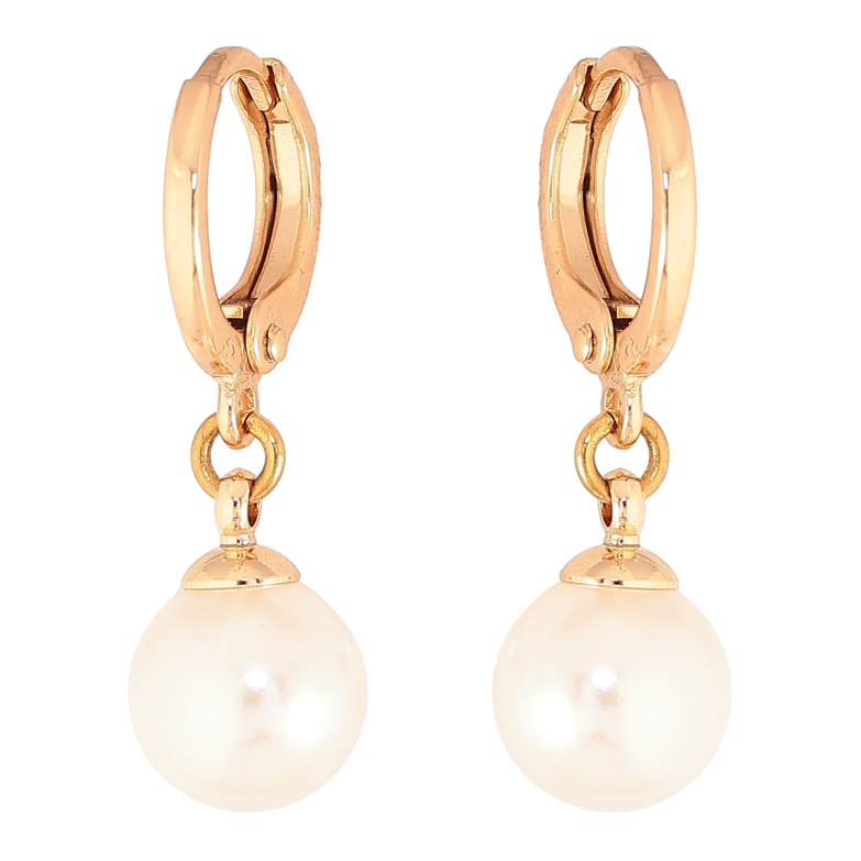 Сережки Xuping M&L колір 18К підвіски на колечках "Перлинні підвіски" ø 8мм фото №1 Сережки Xuping M&L колір 18К підвіски на колечках "Перлинні підвіски" ø 8мм фото №1