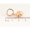 Сережки Xuping M&L колір 18K підвіски на колечках "Сердечка" фото №2