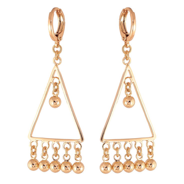 Серьги Xuping M&L цвет 18K подвески на колечках "Декоративные подвески" фото №5 Серьги Xuping M&L цвет 18K подвески на колечках "Декоративные подвески" фото №5