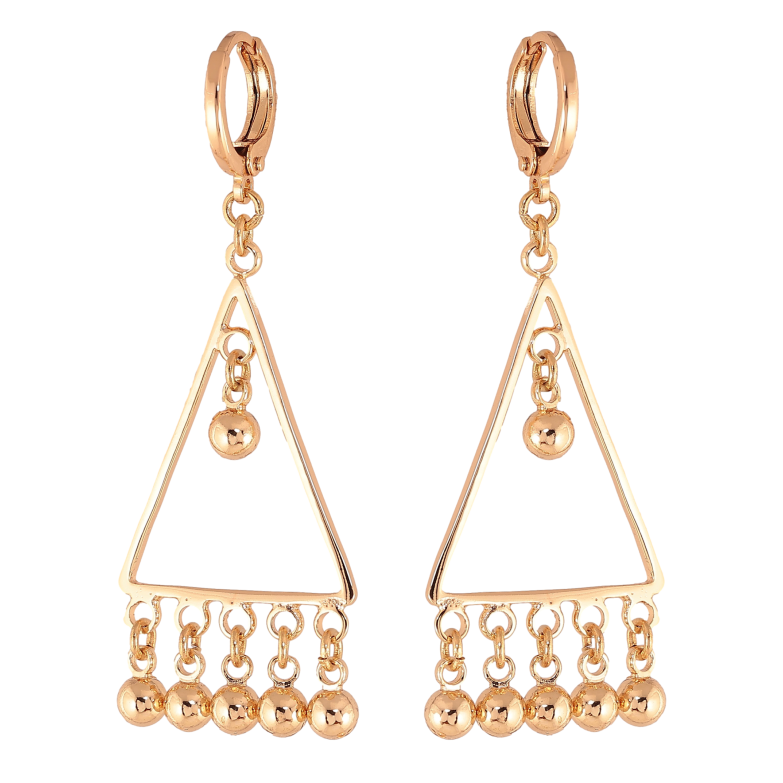 Серьги Xuping M&L цвет 18K подвески на колечках "Декоративные подвески" фото №1 Серьги Xuping M&L цвет 18K подвески на колечках "Декоративные подвески" фото №1