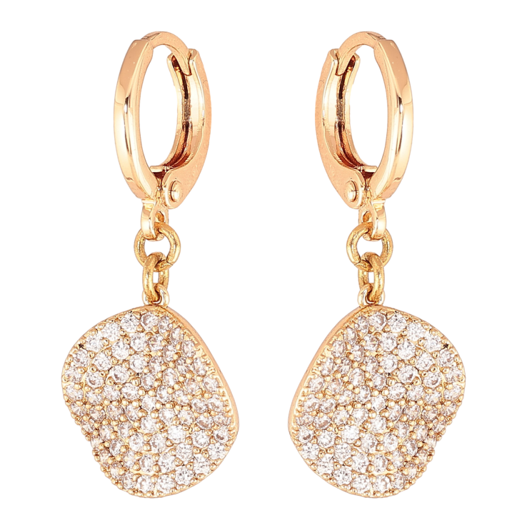 Серьги Xuping M&L цвет 18K подвески на колечках "Инкрустация кристаллами" фото №17 Серьги Xuping M&L цвет 18K подвески на колечках "Инкрустация кристаллами" фото №17