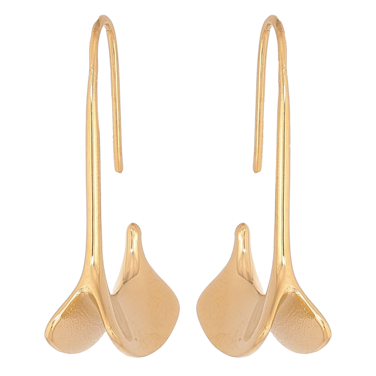 Сережки Xuping TTM Stainless Steel колір 14К французький замок "Декоративні підвіски" фото №6