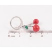 Серьги Xuping TTM Stainless Steel цвет Родий подвески на колечках "Вишенки" фото №2 Серьги Xuping TTM Stainless Steel цвет Родий подвески на колечках "Вишенки" фото №2