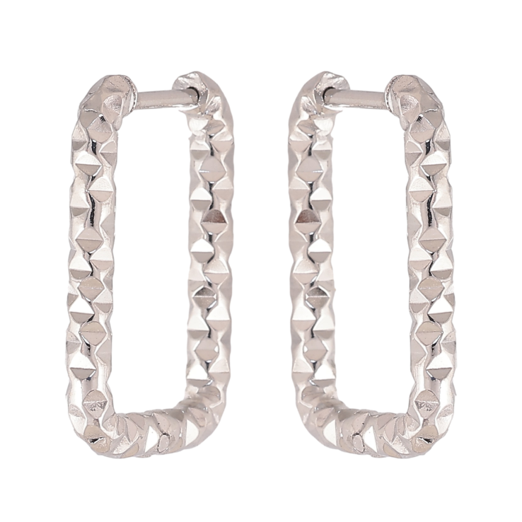Серьги Xuping TTM Stainless Steel цвет Родий колечки "Декоративный узор" фото №21 Серьги Xuping TTM Stainless Steel цвет Родий колечки "Декоративный узор" фото №21