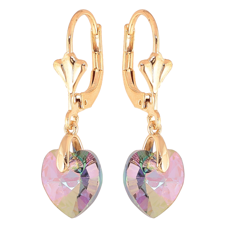 Серьги Xuping цвет 18K с кристаллами Swarovski французский замок "Кристальные сердечки Vitrail Light" фото №17 Серьги Xuping цвет 18K с кристаллами Swarovski французский замок "Кристальные сердечки Vitrail Light" фото №17