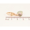 Серьги Xuping цвет 18K с кристаллами Swarovski французский замок "Кристальные сердечки Vitrail Light" фото №2
