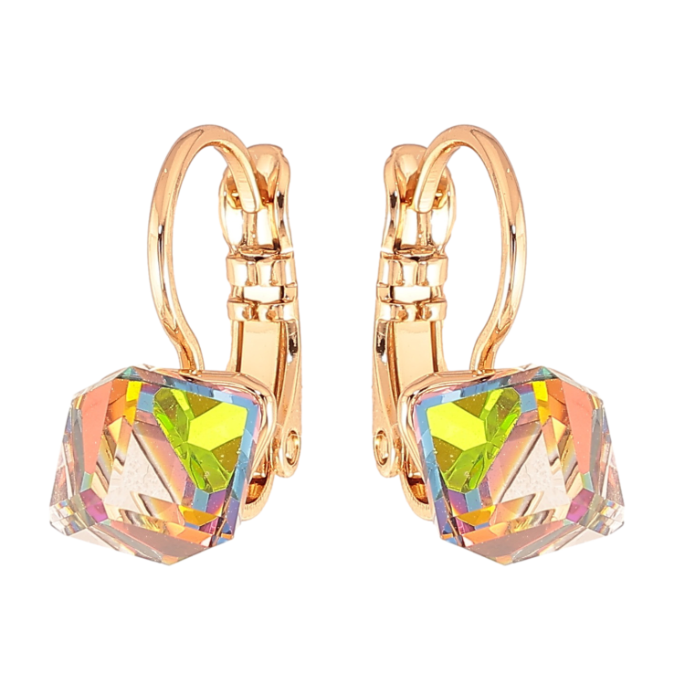Серьги Xuping цвет 18K с кристаллами Swarovski французский замок "Кристальные кубики Vitrail Medium" 6х6мм фото №23 Серьги Xuping цвет 18K с кристаллами Swarovski французский замок "Кристальные кубики Vitrail Medium" 6х6мм фото №23