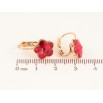 Серьги Xuping цвет 18K с кристаллами Swarovski французский замок "Кристальные цветочки Siam" фото №2 Серьги Xuping цвет 18K с кристаллами Swarovski французский замок "Кристальные цветочки Siam" фото №2