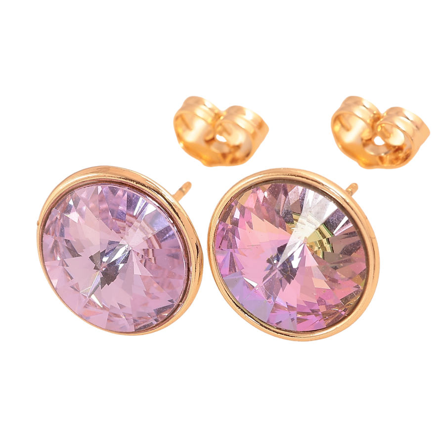 Серьги Xuping цвет 18K с кристаллами Swarovski пусеты "Кристаллы Paradise Shine" ø 14мм фото №1 Серьги Xuping цвет 18K с кристаллами Swarovski пусеты "Кристаллы Paradise Shine" ø 14мм фото №1