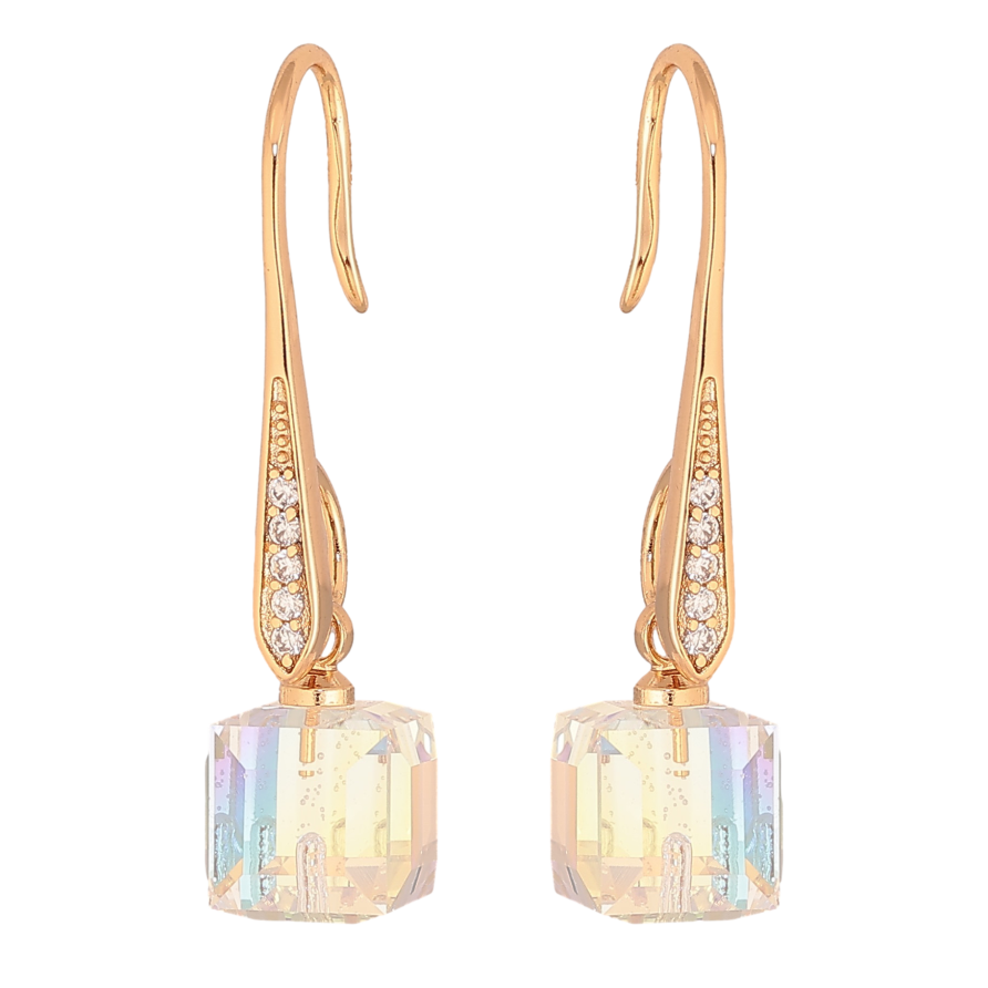 Серьги Xuping цвет 18K с кристаллами Swarovski французский замок "Кристаллы Shimmer" фото №1