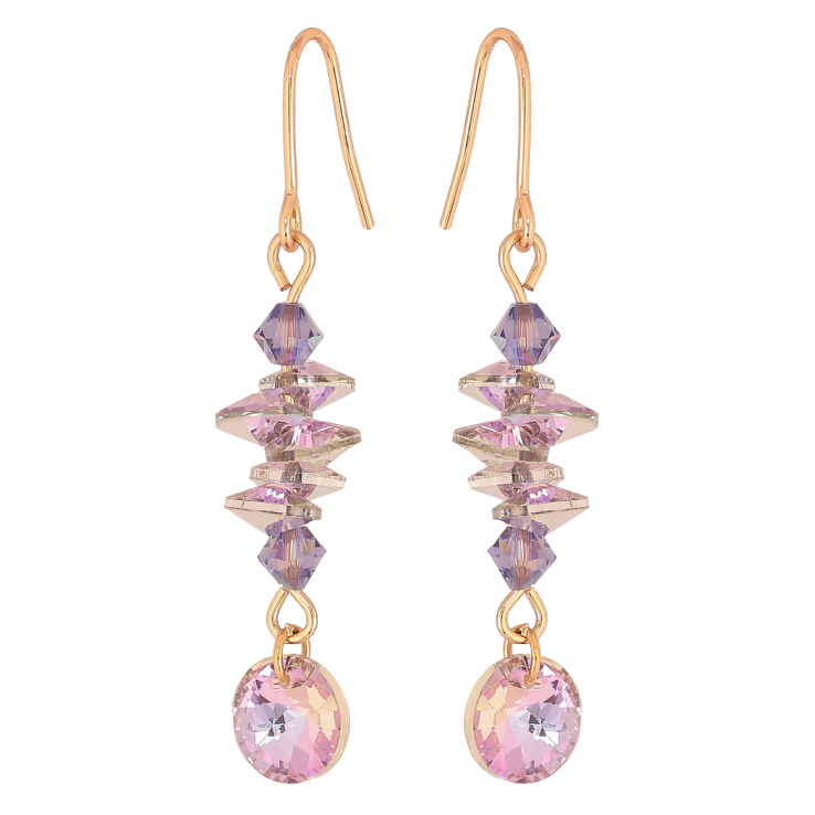 Серьги Xuping цвет 18K с кристаллами Swarovski французский замок "Кристаллы Paradise Shine" фото №17