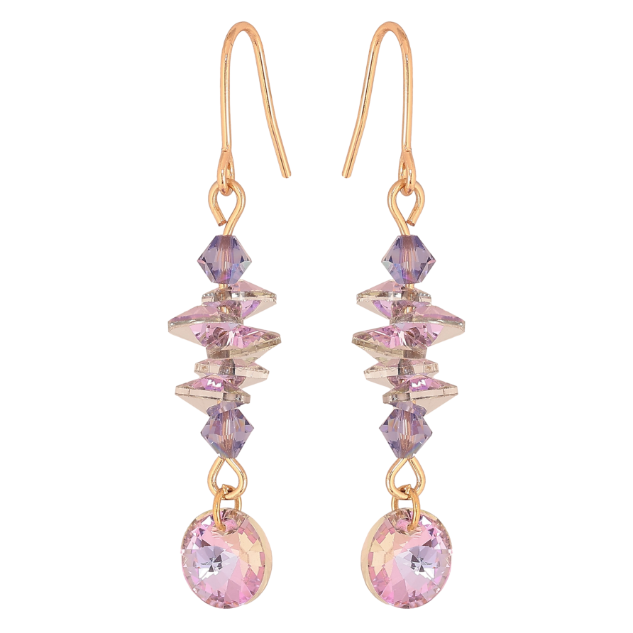 Сережки Xuping колір 18K з кристалами Swarovski французький замок "КристалиParadise Shine" фото №1