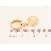 Серьги Xuping цвет Позолота 18K подвески на колечках "Круги с узором" фото №2 Серьги Xuping цвет Позолота 18K подвески на колечках "Круги с узором" фото №2