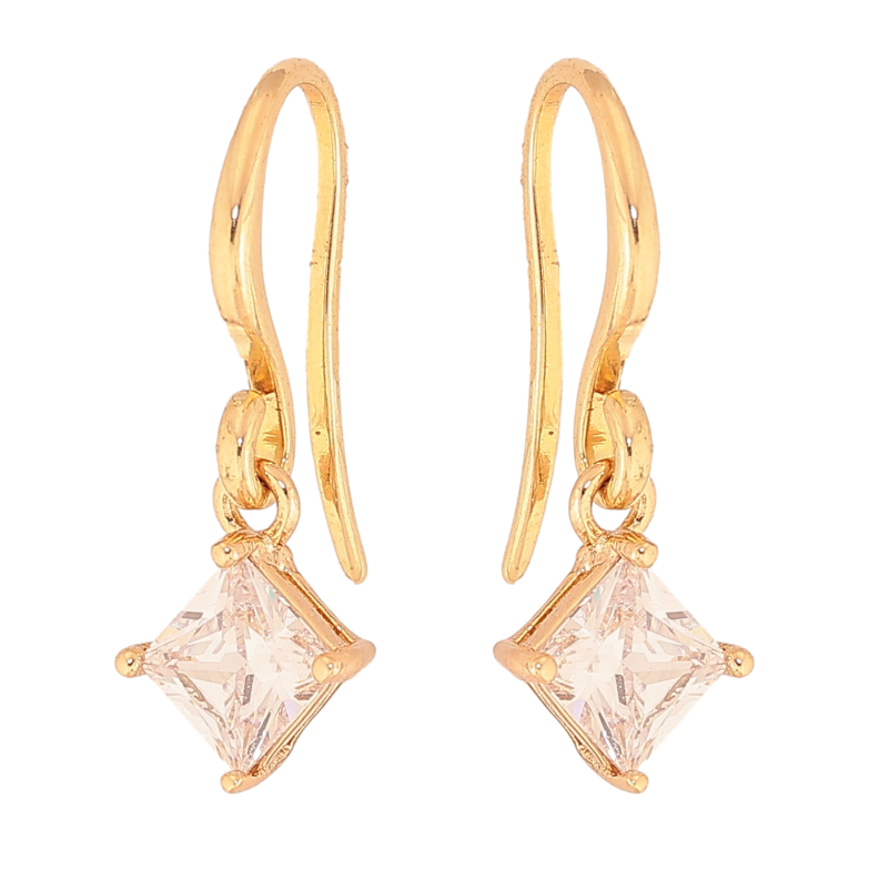 Сережки Xuping колір Позолота 18K французький замок "Кристали" 5х5мм фото №1 Сережки Xuping колір Позолота 18K французький замок "Кристали" 5х5мм фото №1