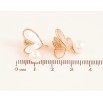 Сережки Xuping колір Позолота 18K кліпси "Перламутрові серця з перлинами" фото №2 Сережки Xuping колір Позолота 18K кліпси "Перламутрові серця з перлинами" фото №2