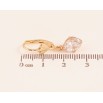 Сережки Xuping колір Позолота 18K французький замок "Кристали" фото №2 Сережки Xuping колір Позолота 18K французький замок "Кристали" фото №2
