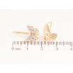 Серьги Xuping цвет Позолота 18K французский замок "Бабочки" фото №2