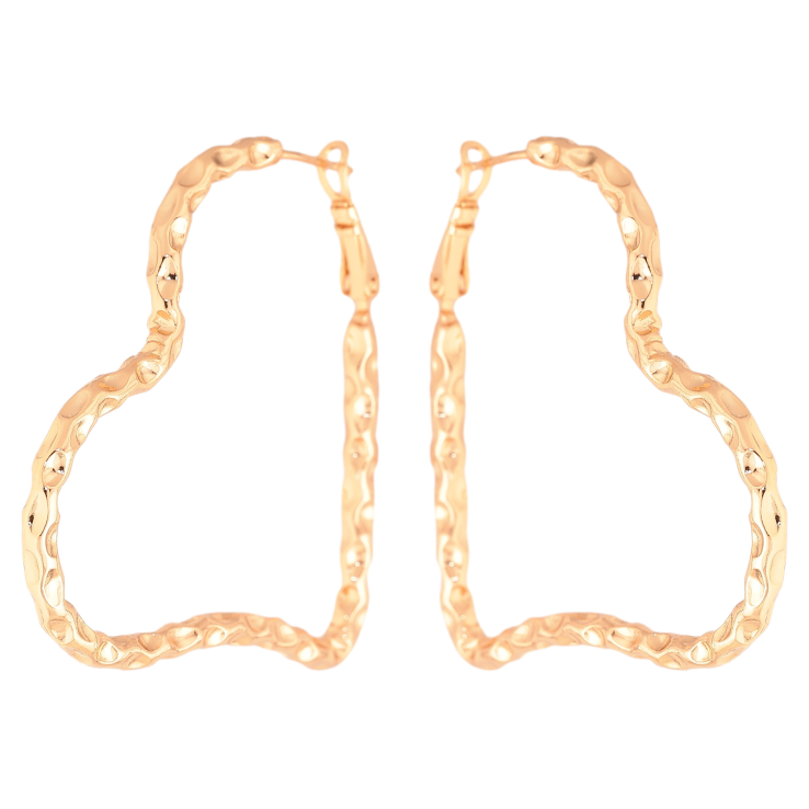 Сережки Xuping колір Позолота 18K італійський замок "Сердечка" фото №19